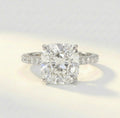 クッションハーフパヴェリング/Cushion Half Pave Ring