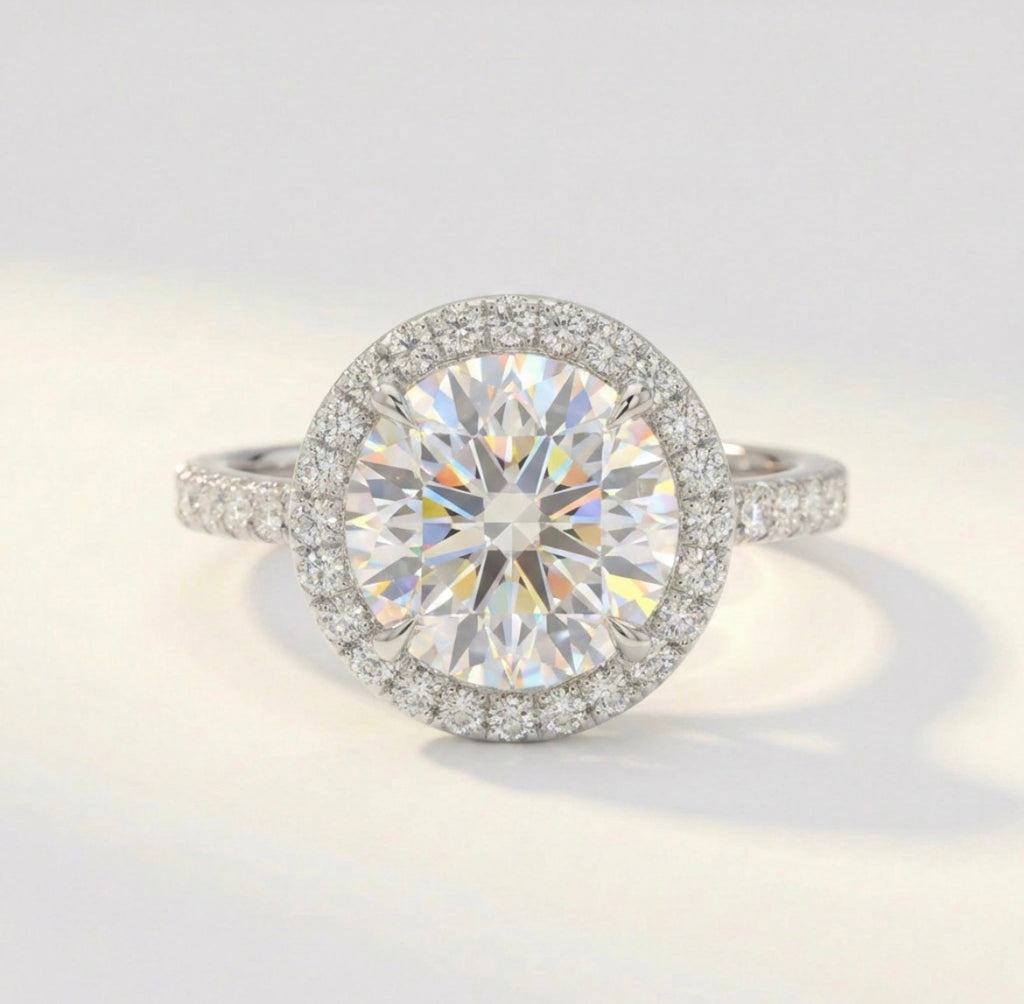 Round Halo Ring