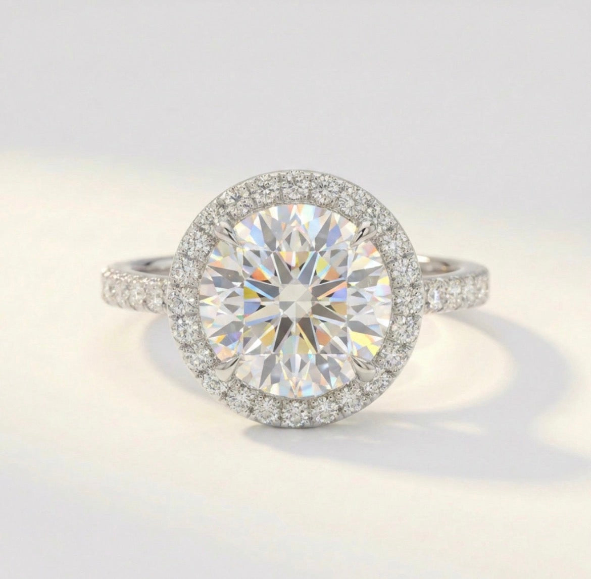 Round Halo Ring