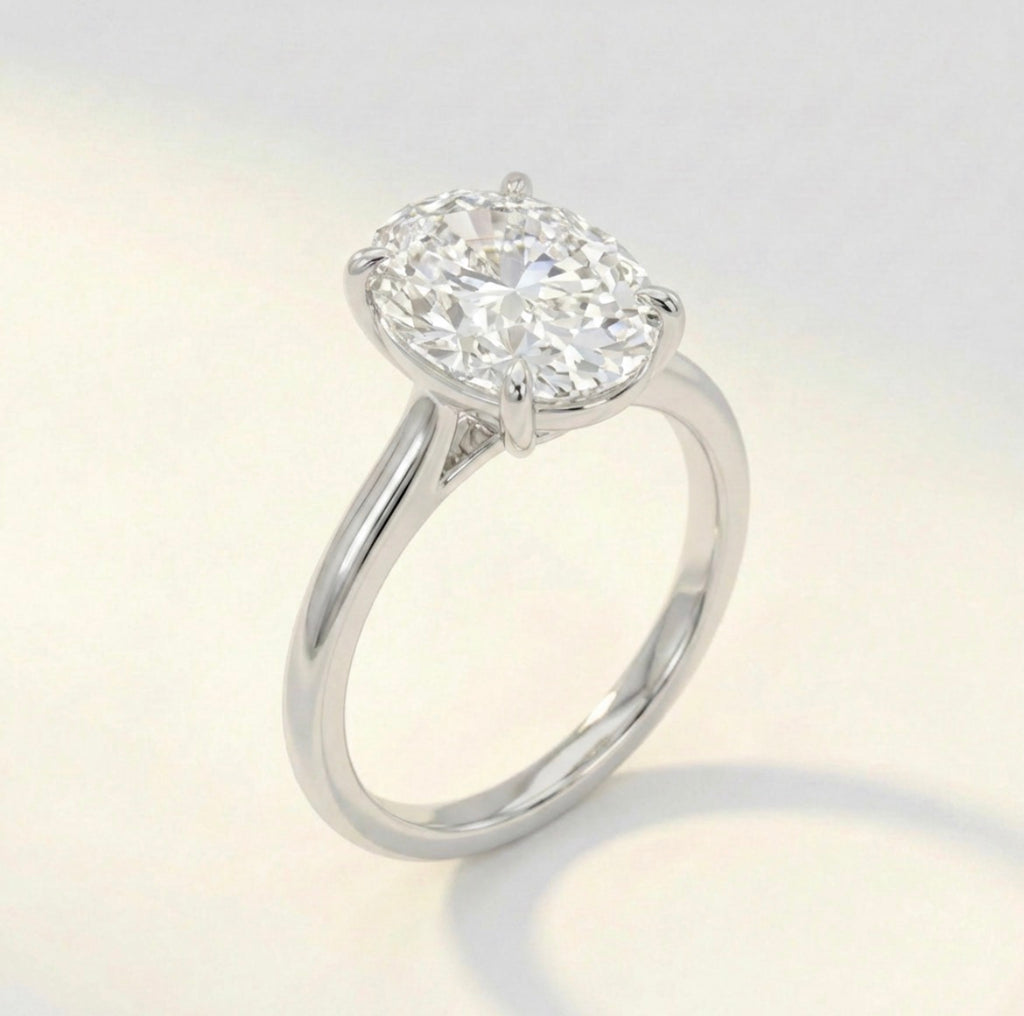 Oval Cut Solitaire Ring