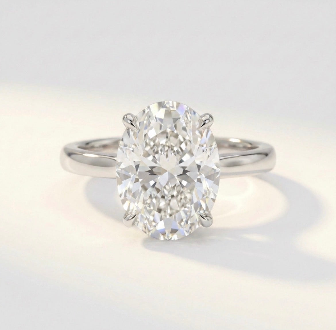 オーバル ソリティア リング/Oval Cut Solitaire Ring – AURORA BY KOH