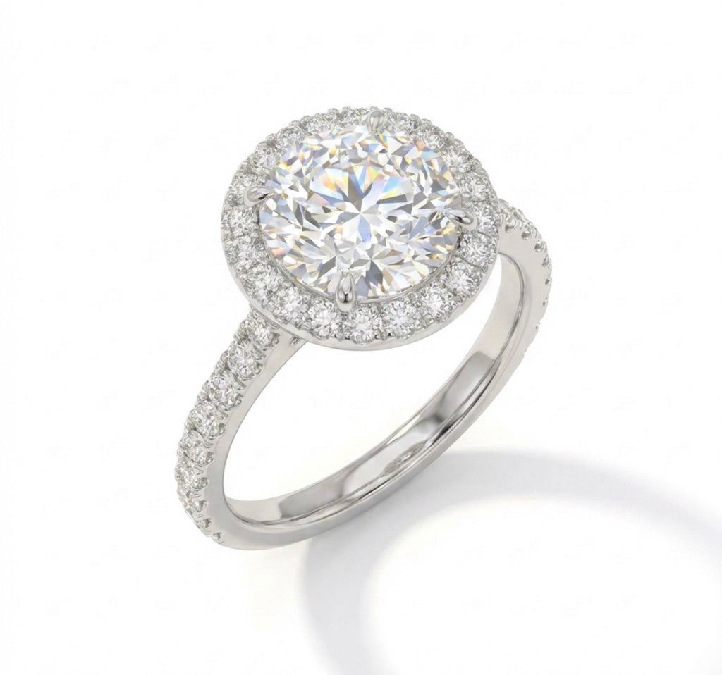 Round Halo Ring