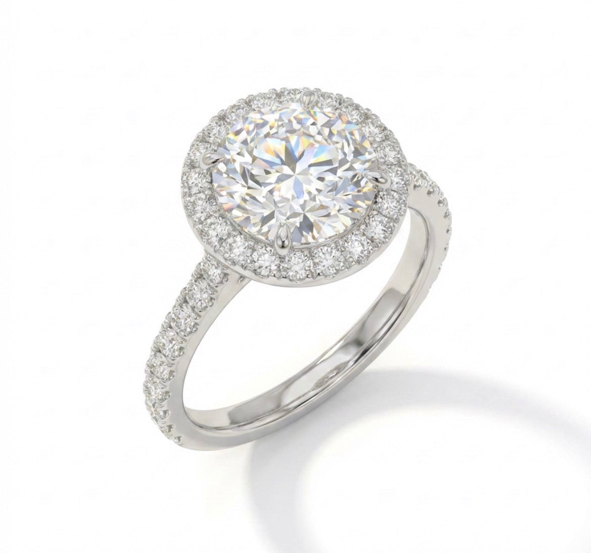 Round Halo Ring
