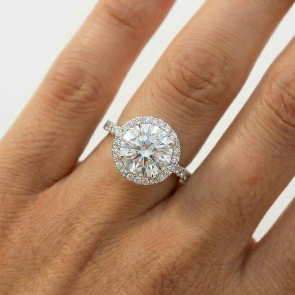 Round Halo Ring